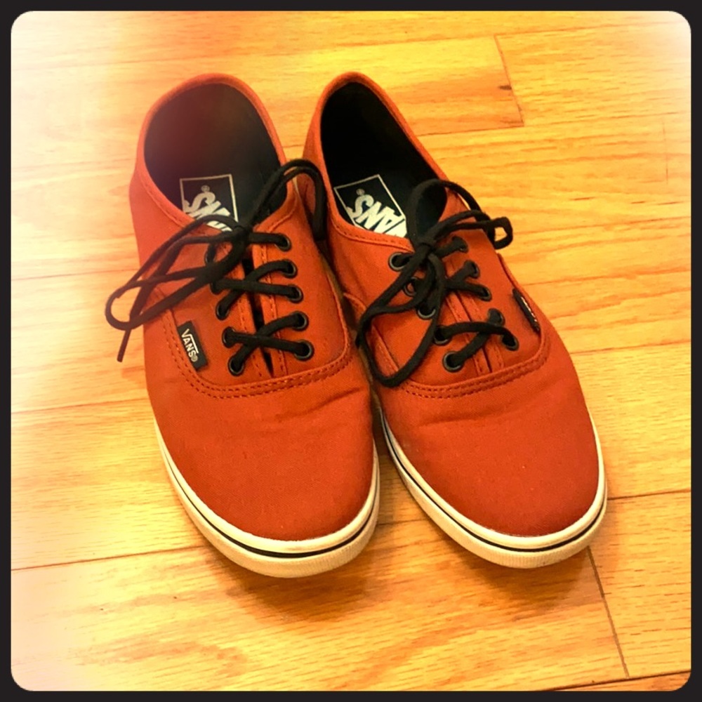VANS shoes - Burnt Orange with Thin Sole